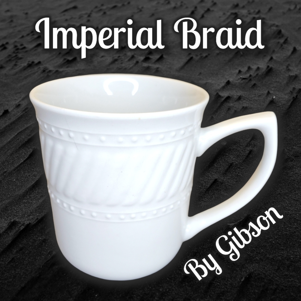 Vtg 1 Mug/Cup Coffee Tea Cider Hot Chocolate Imperial Braid By GIBSON